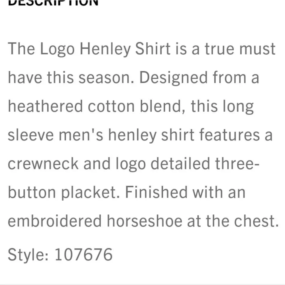 True‎ Religion Horseshoe Logo Henley